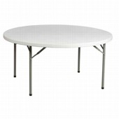 Пластиковый складной круглый стол, диаметр 180 см