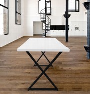 Складной стол в стиле Лофт, размер 120х50 см, столешница 16 мм