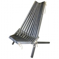 CALCUTTA Кресло для отдыха из сосны, цвет серый