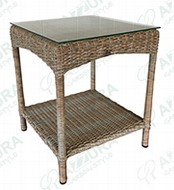HOWARD Плетеный столик из искусственного ротанга 48x48 см