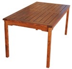 Прямоугольный стол из сосны Сиеста, размер 150х85 см, цвет коньяк