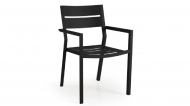 Delia stacking chair black