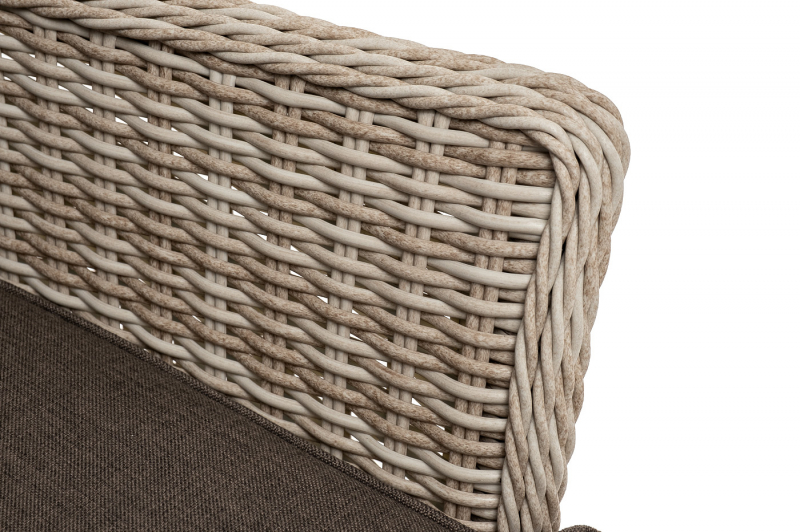 YH-C1618W beige Алиса кресло плетеное, цвет бежевый с подушками YH-C1618W beige Алиса кресло плетеное, цвет бежевый с подушками
