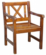 Кресло Линда из сосны, цвет коньяк